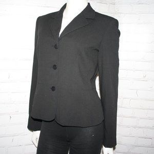 🖤👔✨ Rafaella Black Blazer (Size 8, 3-Button)